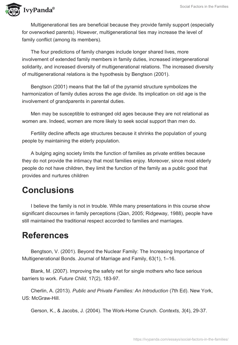Social Factors in the Families. Page 4
