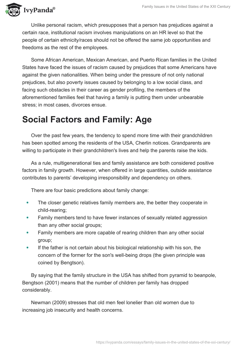 Family Issues in the United States of the XXI Century. Page 4