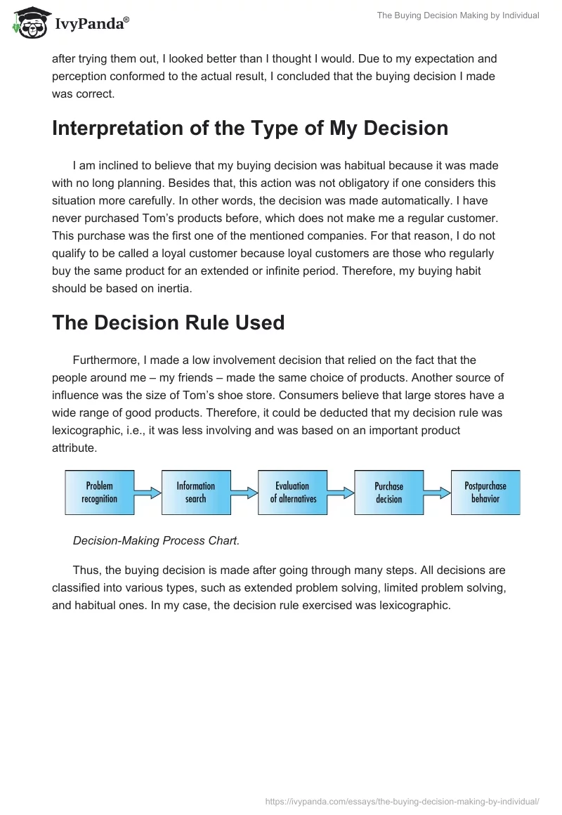 The Buying Decision Making by Individual. Page 2