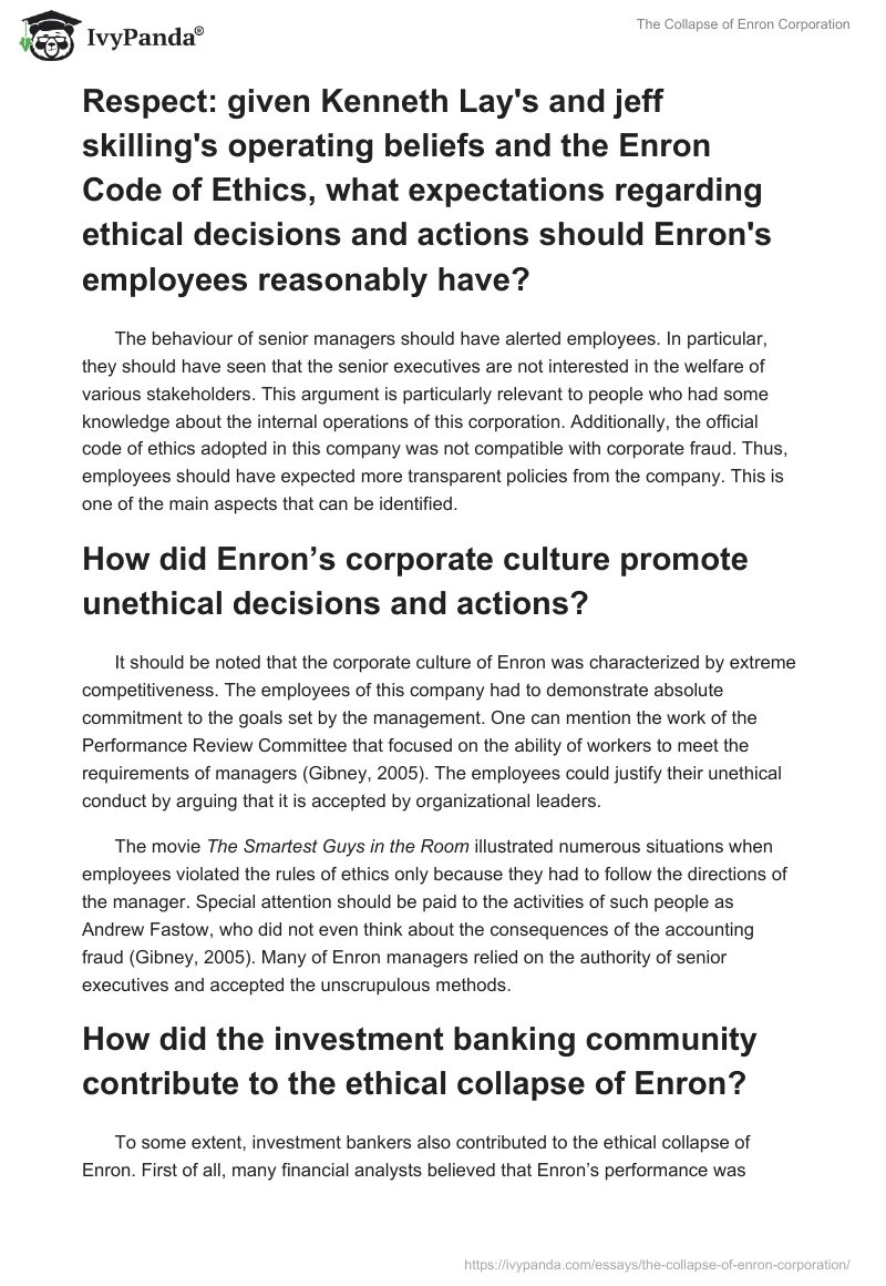 The Collapse of Enron Corporation. Page 2