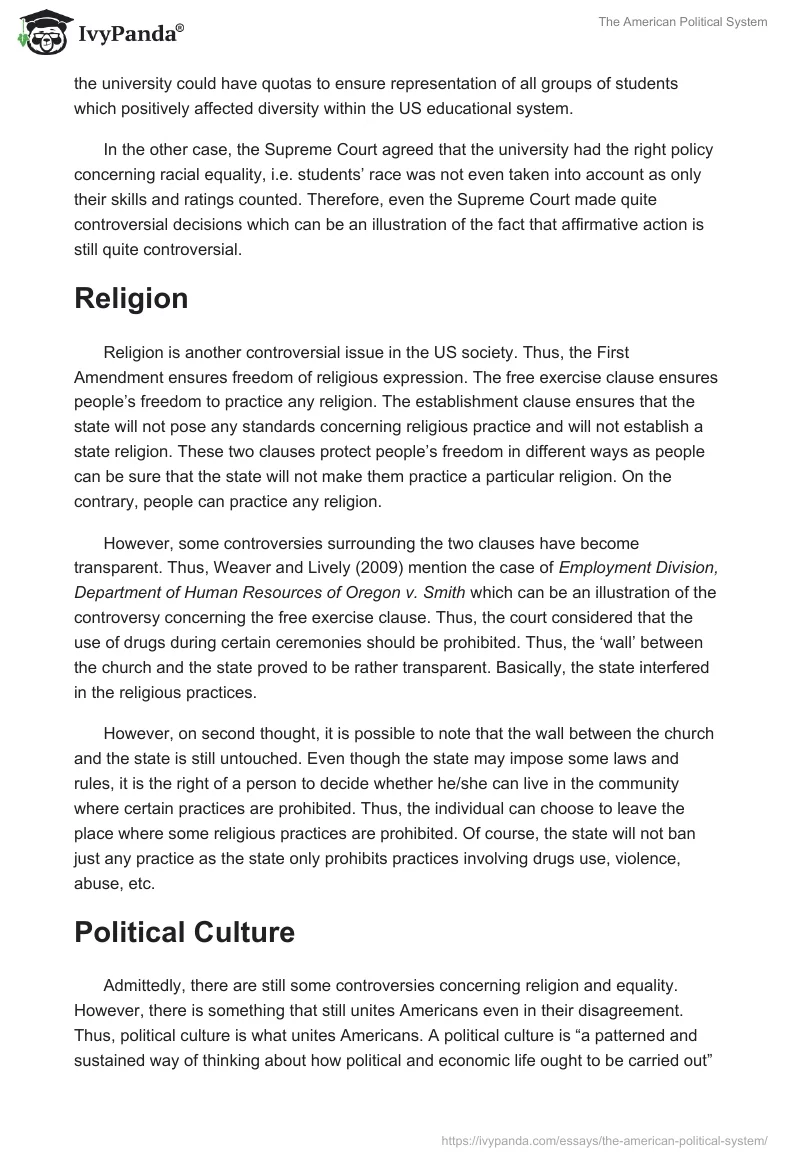 The American Political System. Page 2