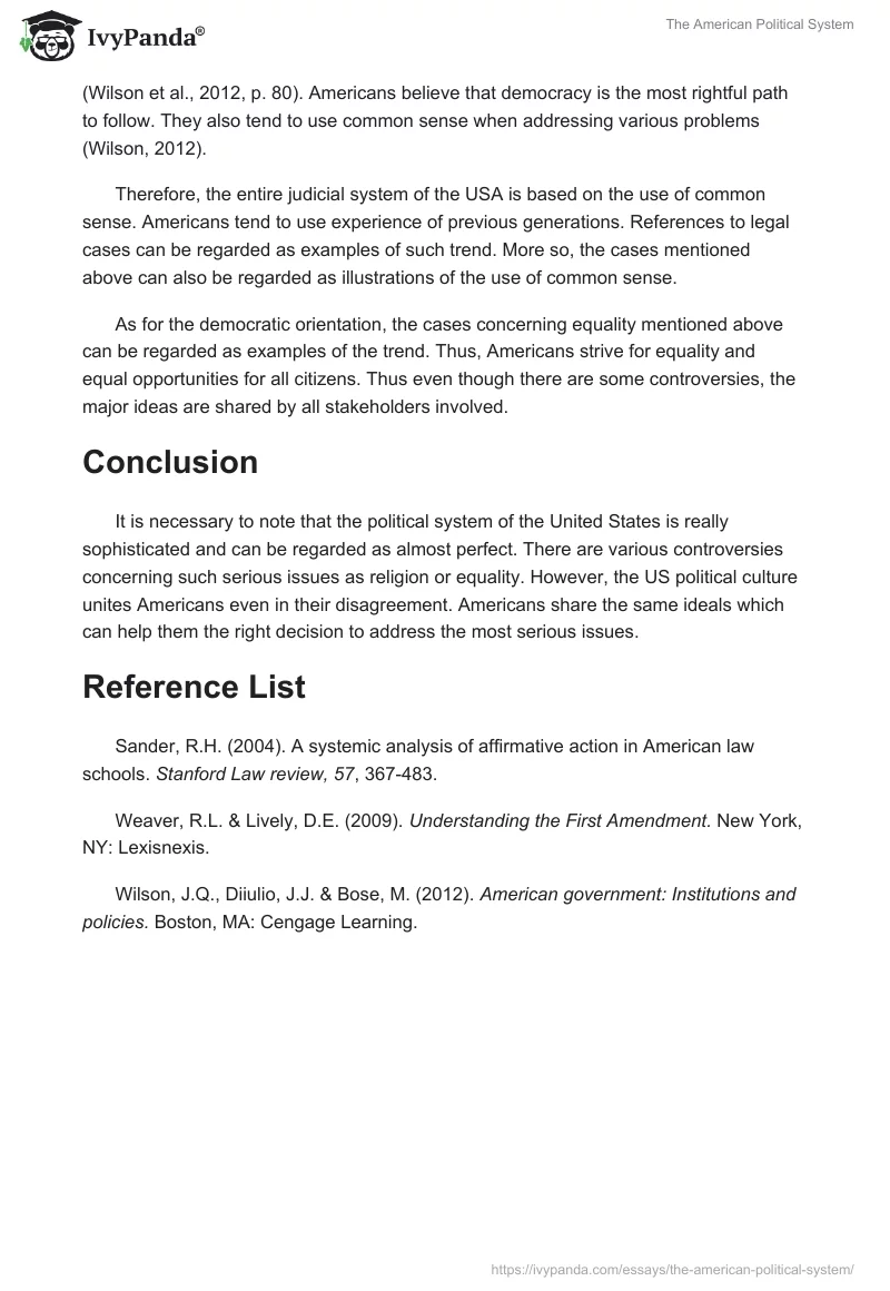 The American Political System. Page 3