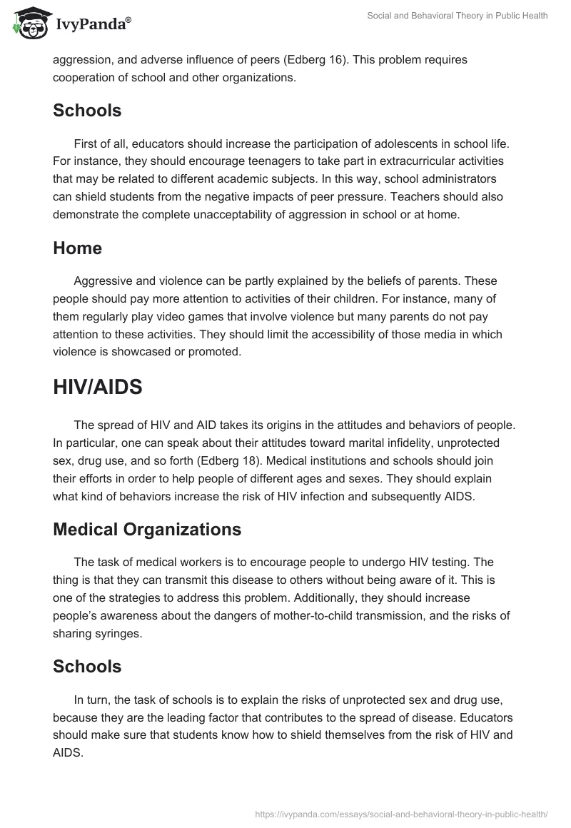 Social and Behavioral Theory in Public Health. Page 2
