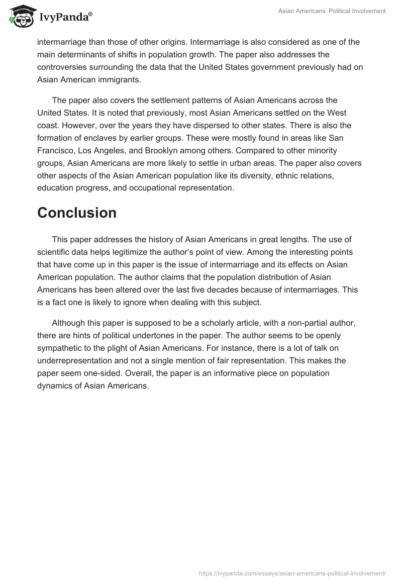 Asian Americans’ Political Involvement. Page 2