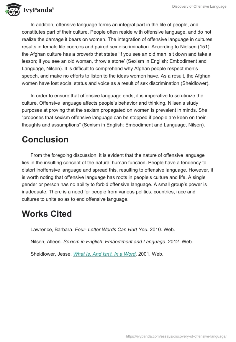 Discovery of Offensive Language. Page 4