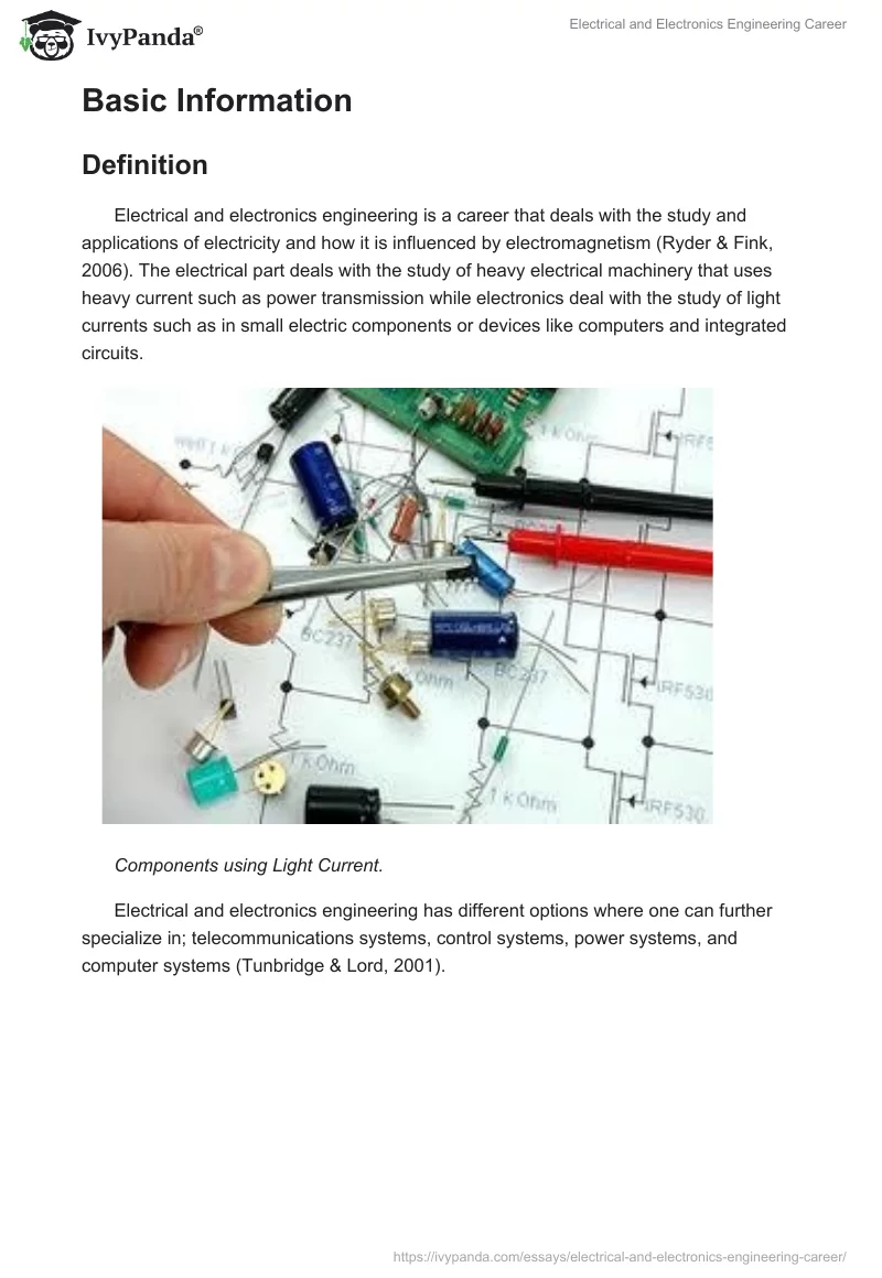 Electrical and Electronics Engineering Career. Page 2