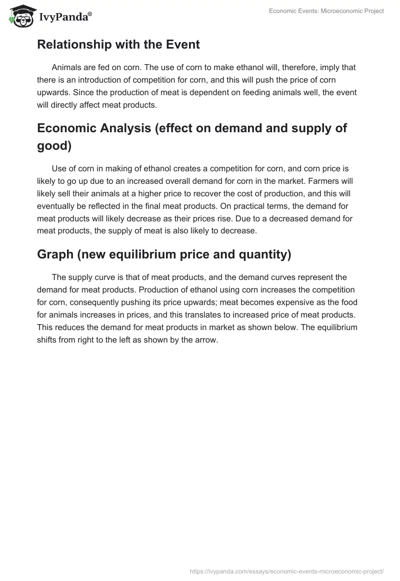 Economic Events: Microeconomic Project. Page 3