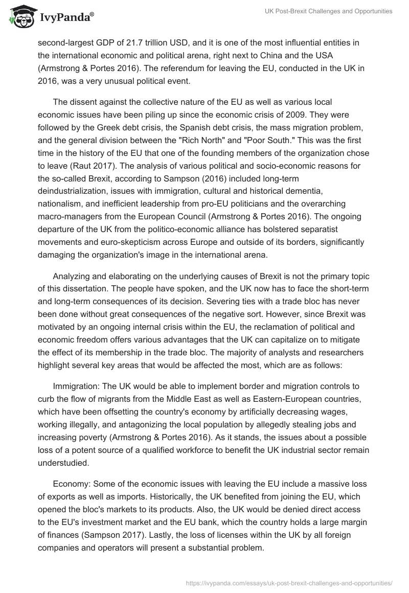 UK Post-Brexit Challenges and Opportunities. Page 3