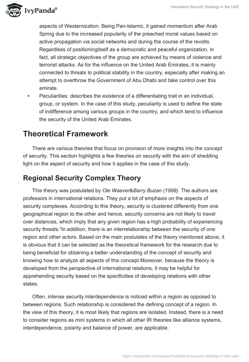 Homeland Security Strategy in the UAE. Page 5