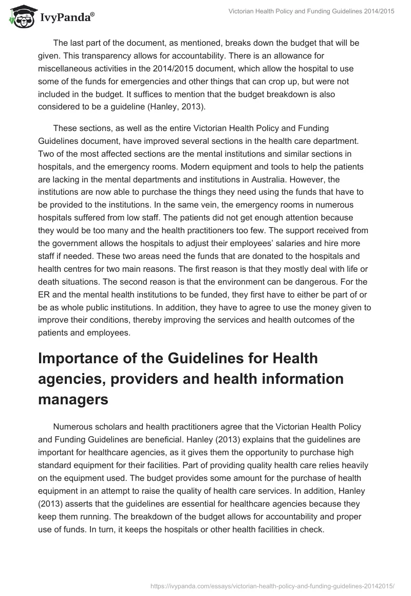 Victorian Health Policy and Funding Guidelines 2014/2015. Page 3