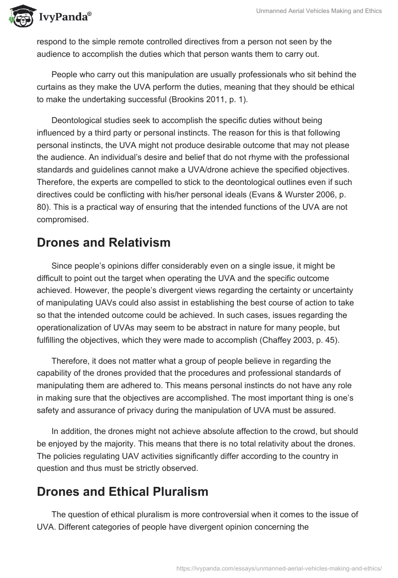 Unmanned Aerial Vehicles Making and Ethics. Page 2