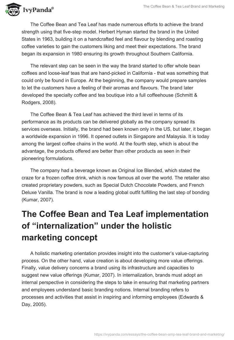 The Coffee Bean & Tea Leaf Brand and Marketing. Page 2