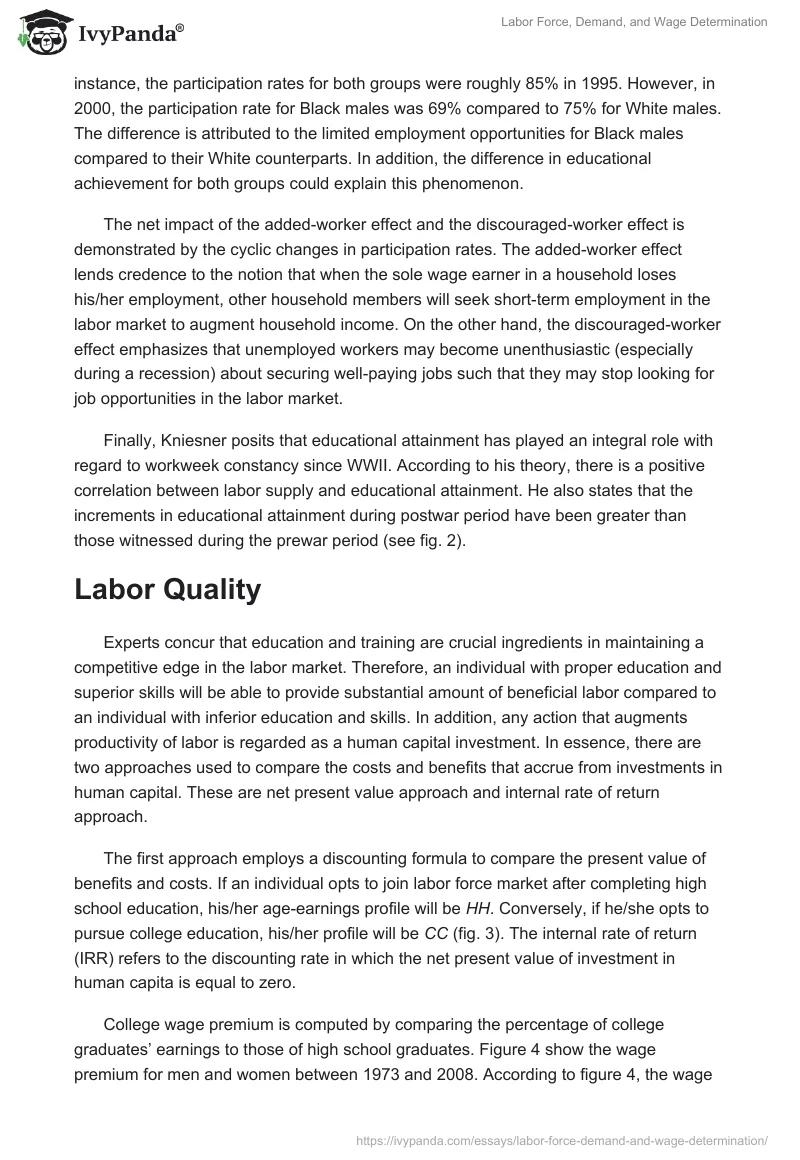 Labor Force, Demand, and Wage Determination. Page 2