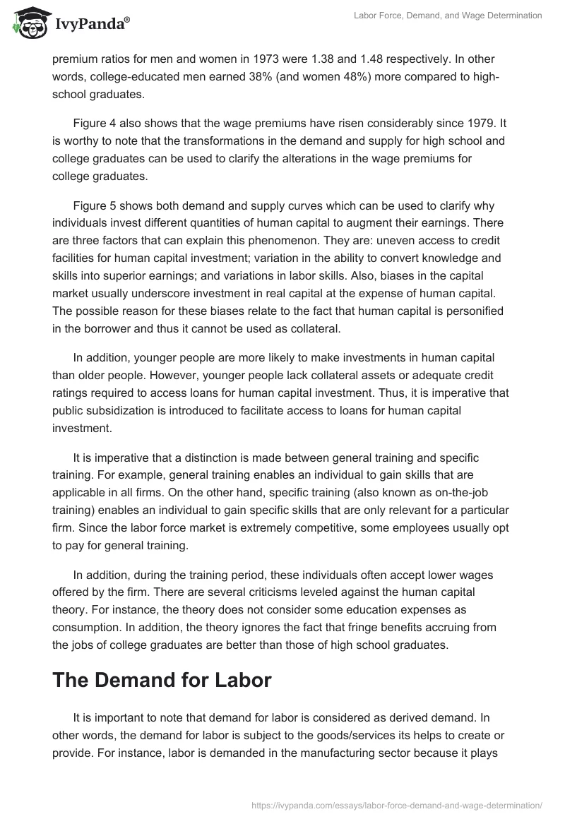 Labor Force, Demand, and Wage Determination. Page 3