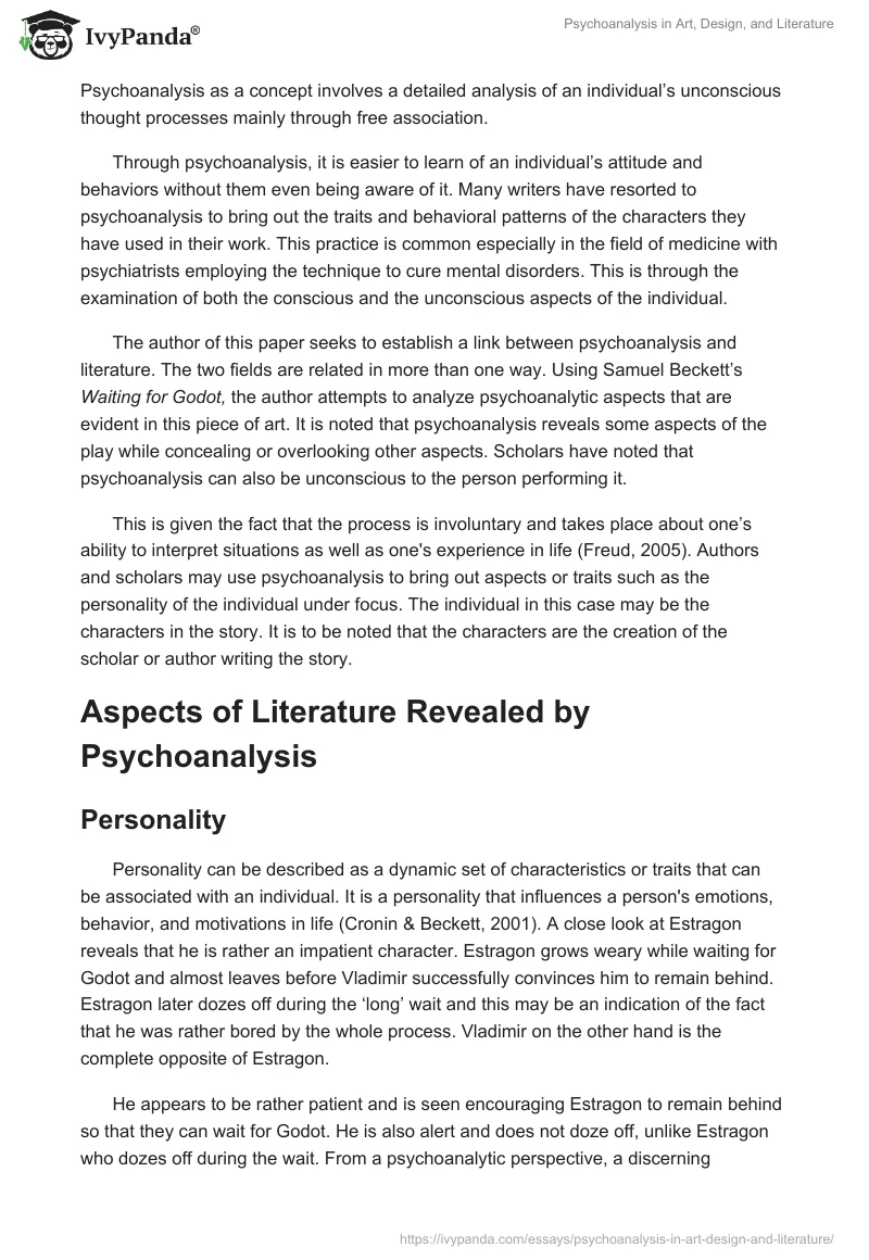 Psychoanalysis in Art, Design, and Literature. Page 3