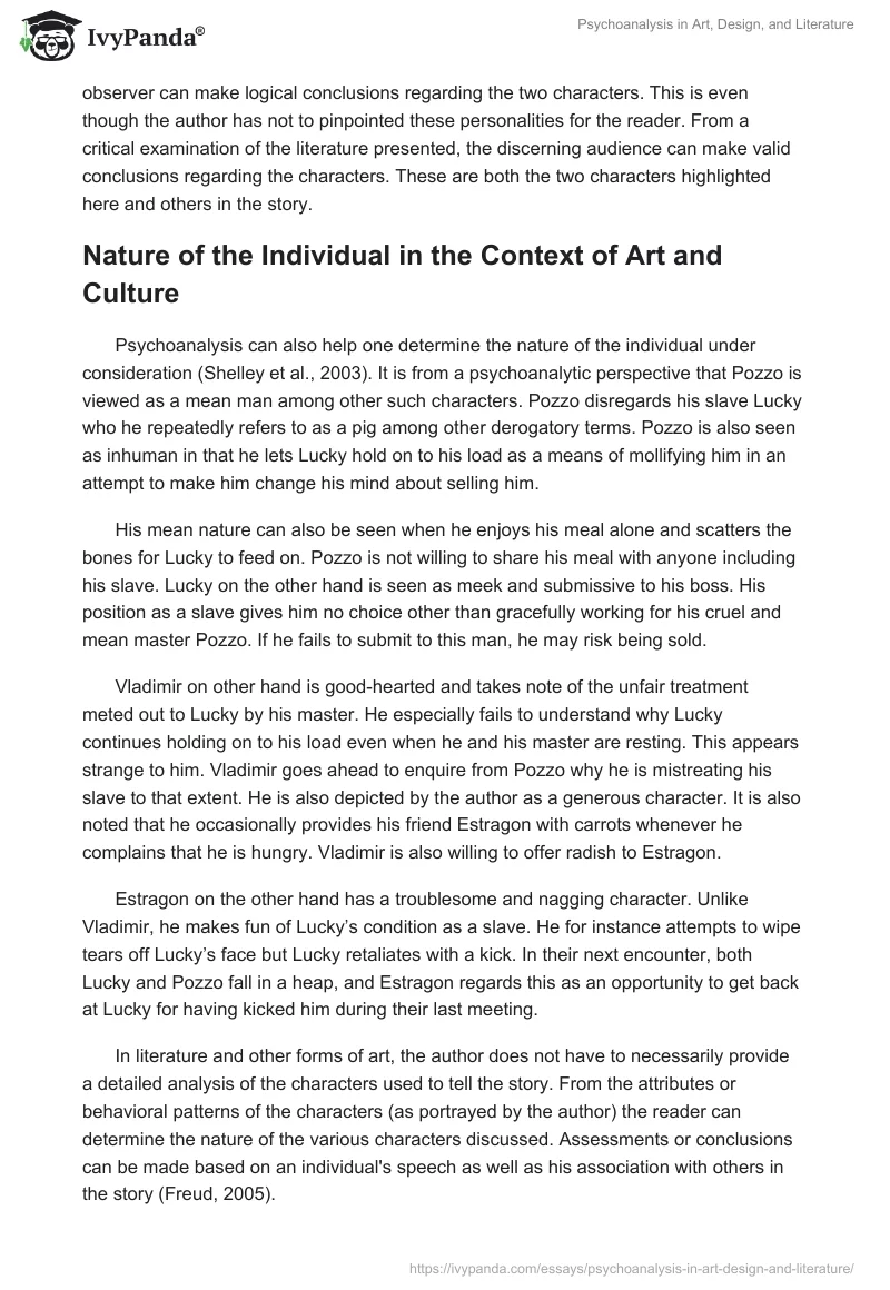 Psychoanalysis in Art, Design, and Literature. Page 4