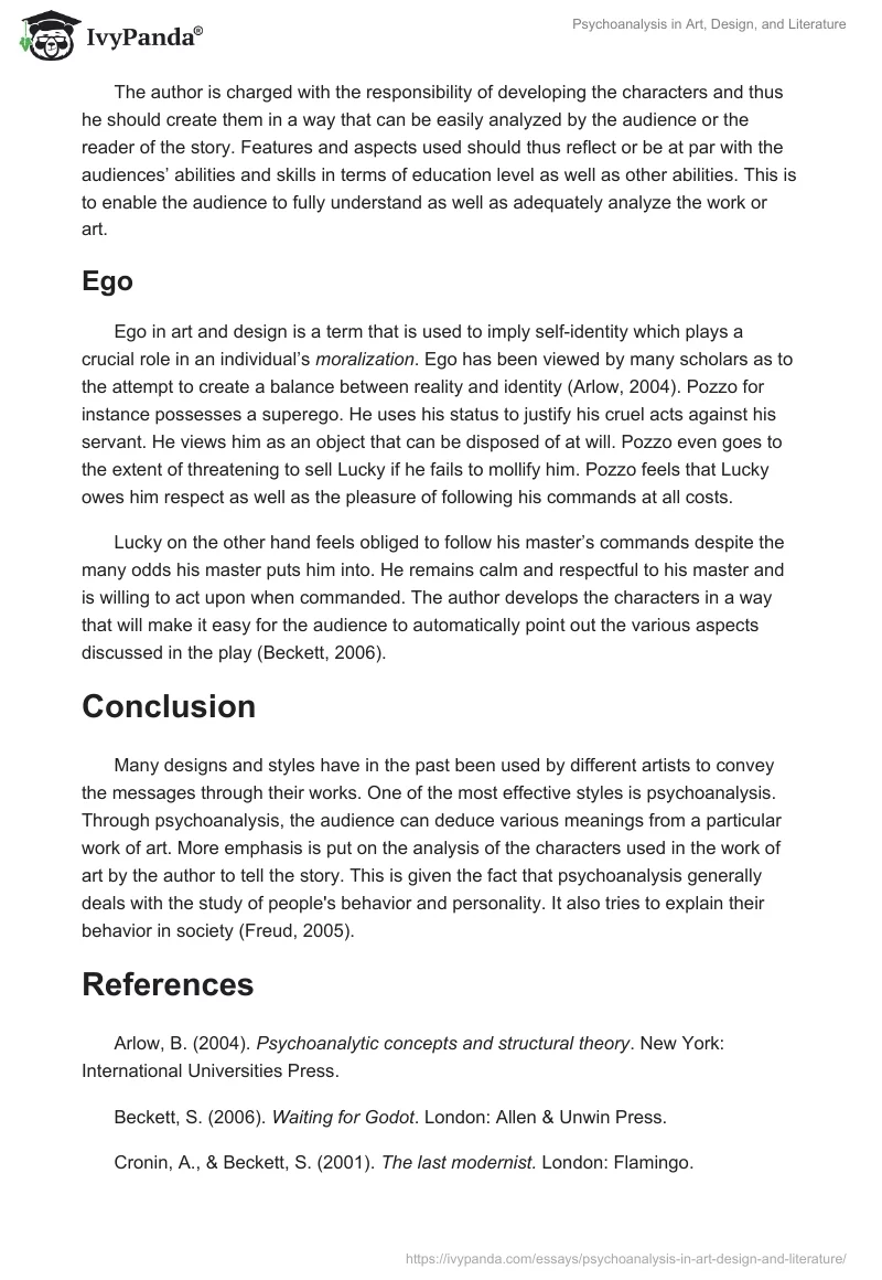 Psychoanalysis in Art, Design, and Literature. Page 5