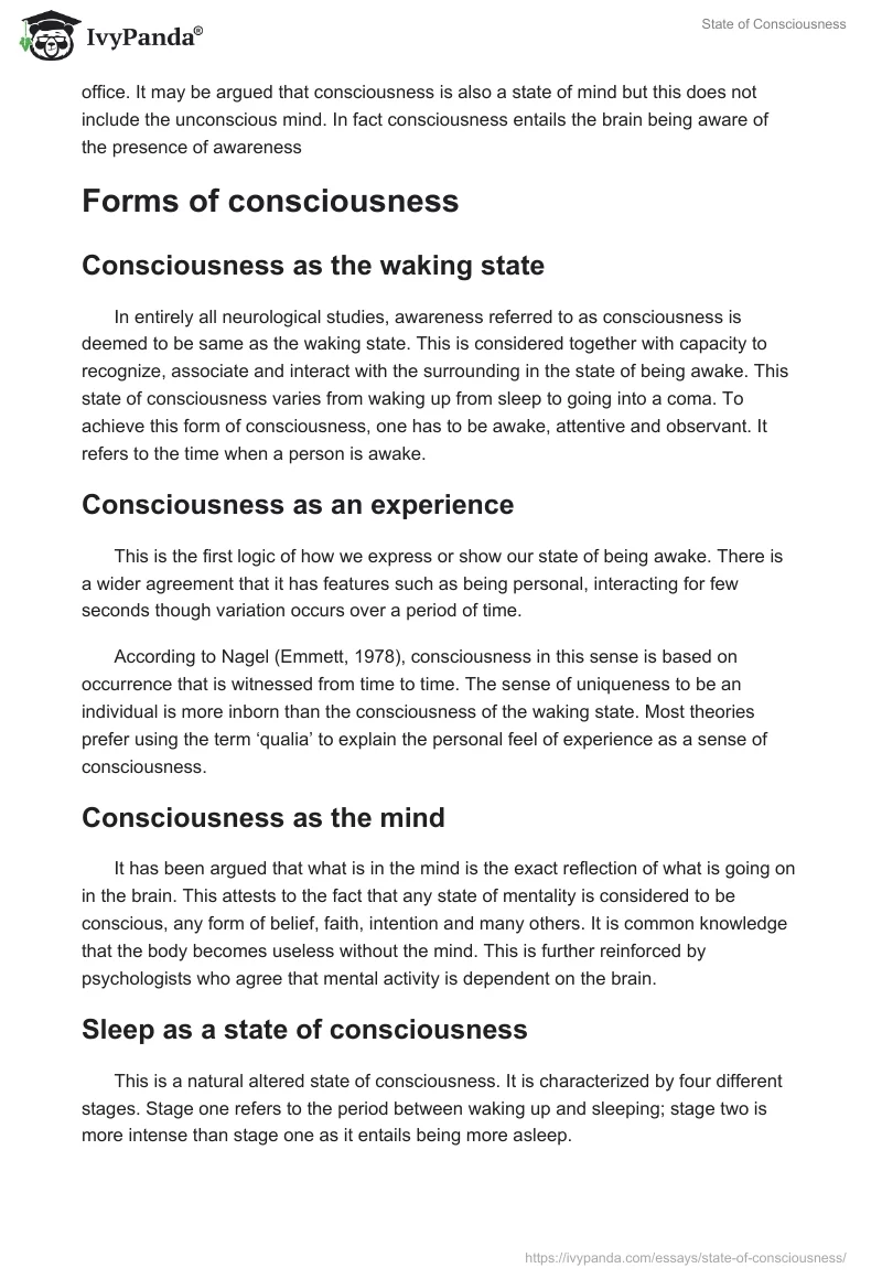 State of Consciousness. Page 2