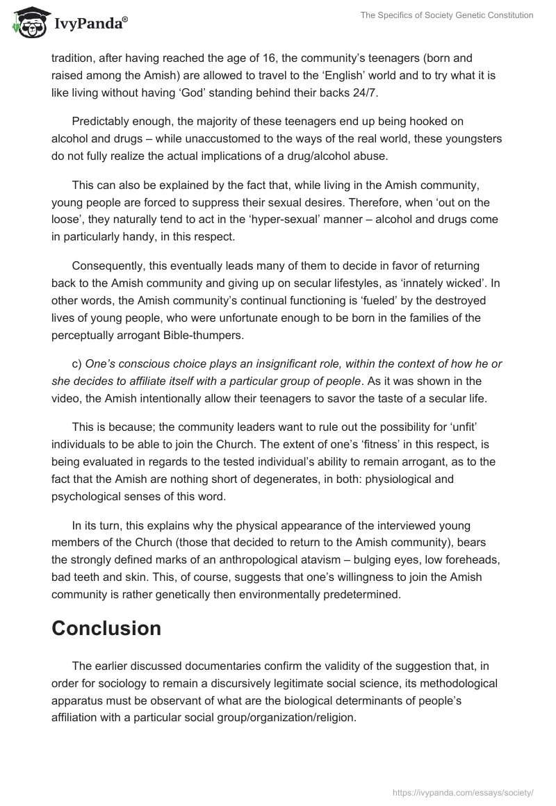 The Specifics of Society Genetic Constitution. Page 4