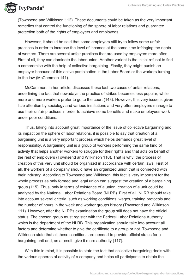 Collective Bargaining and Unfair Practices. Page 2