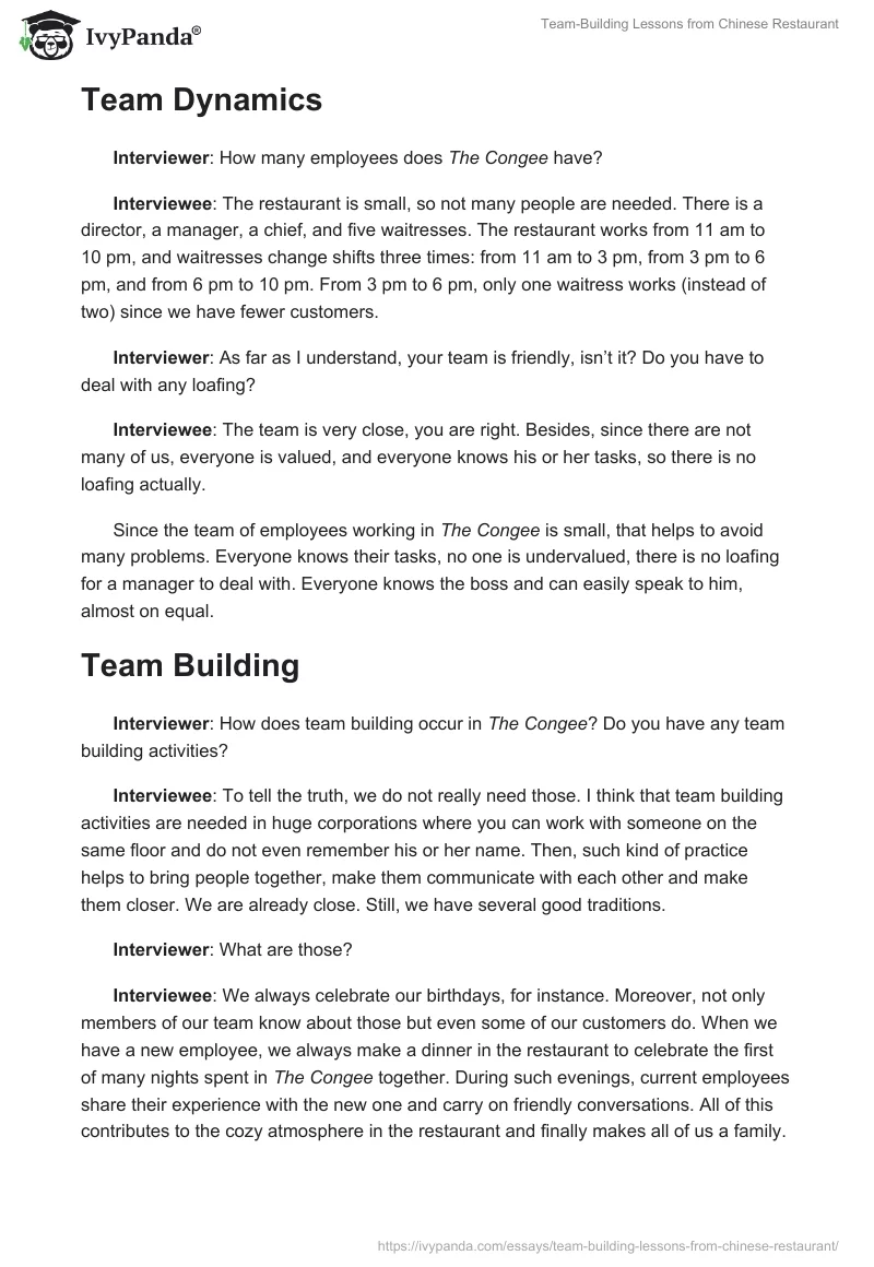 Team-Building Lessons from Chinese Restaurant. Page 4