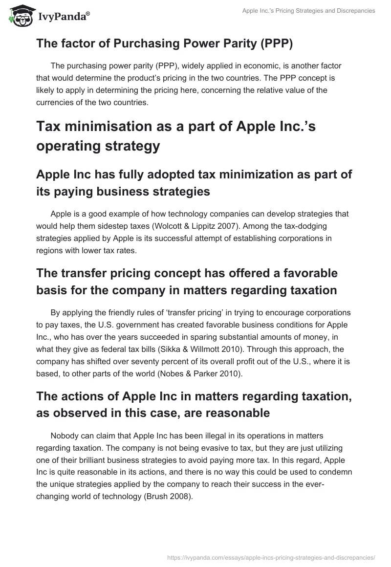 Apple Inc.'s Pricing Strategies and Discrepancies. Page 2