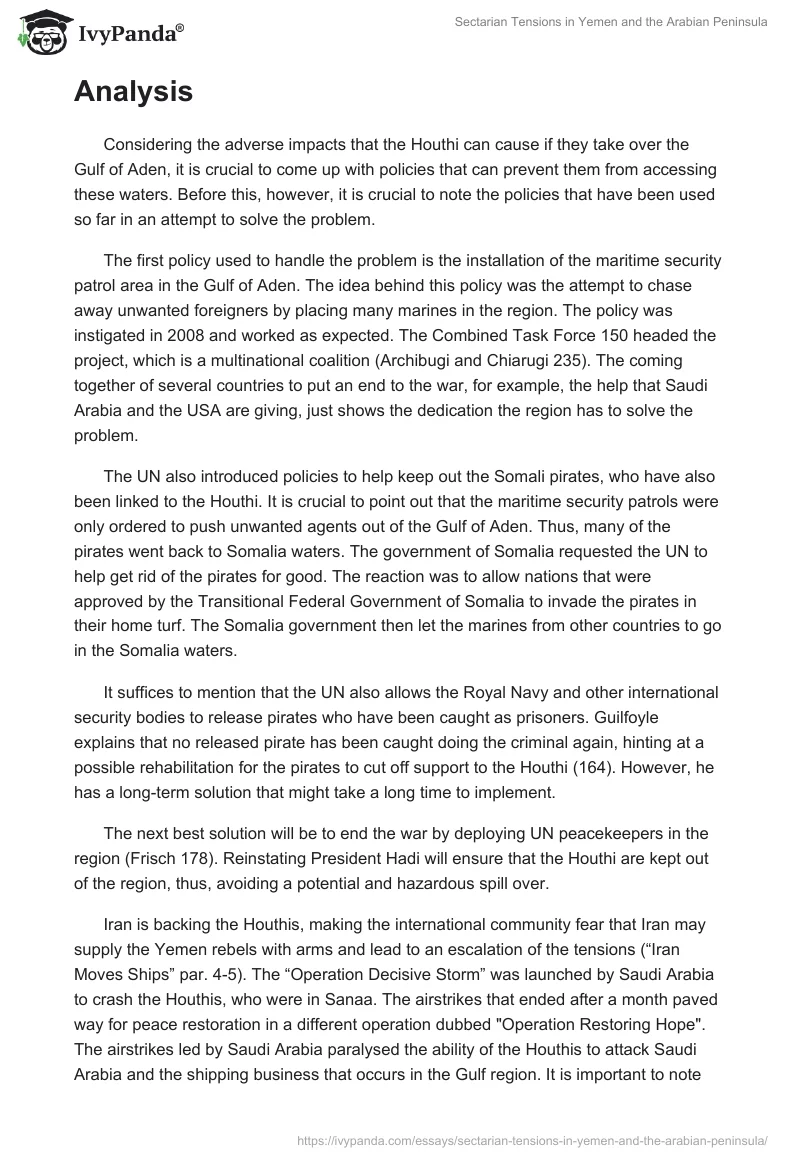 Sectarian Tensions in Yemen and the Arabian Peninsula. Page 3