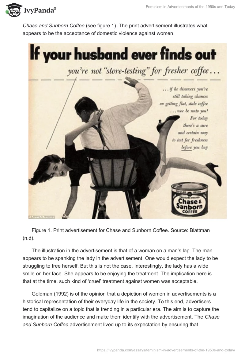Feminism in Advertisements of the 1950s and Today. Page 4