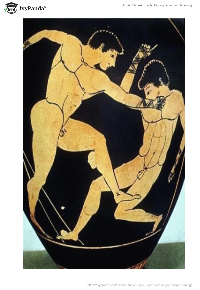 Ancient Greek Sports: Boxing, Wrestling, Running. Page 3