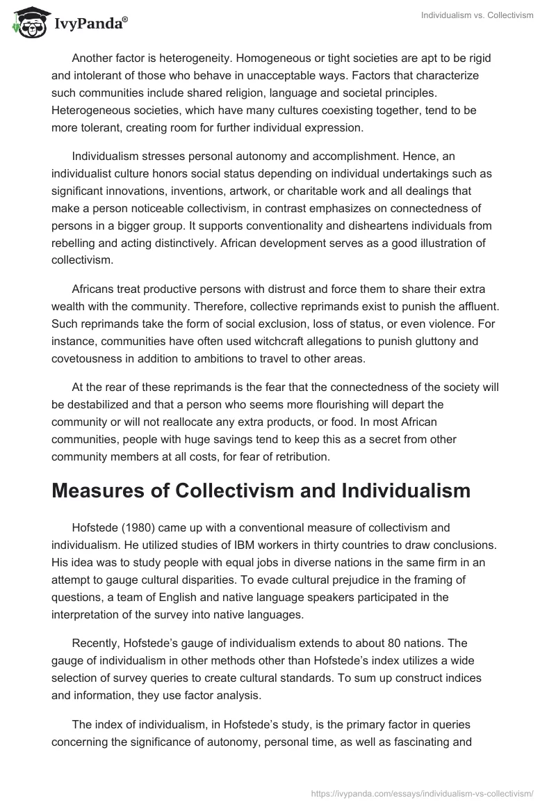 Individualism vs. Collectivism. Page 3