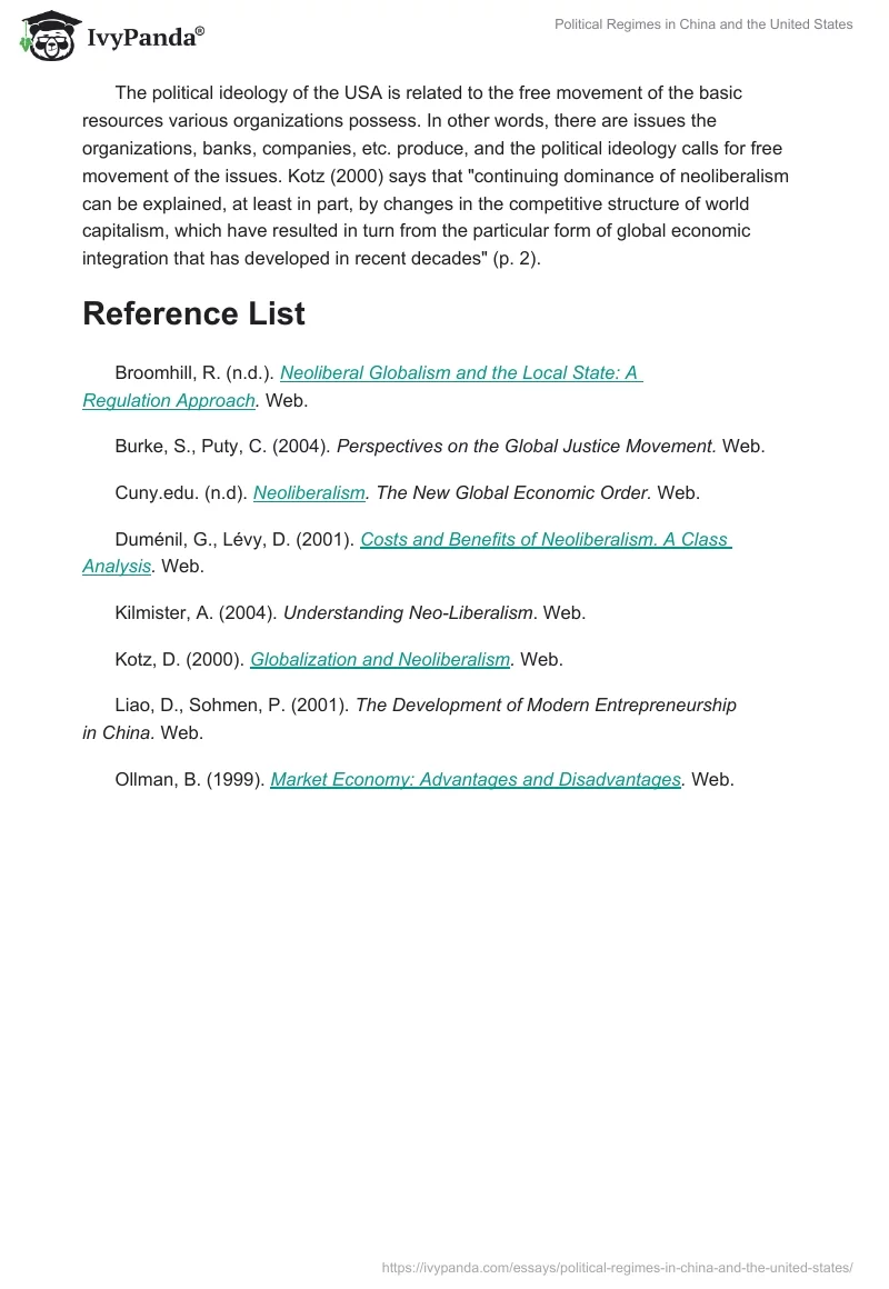 Political Regimes in China and the United States. Page 4