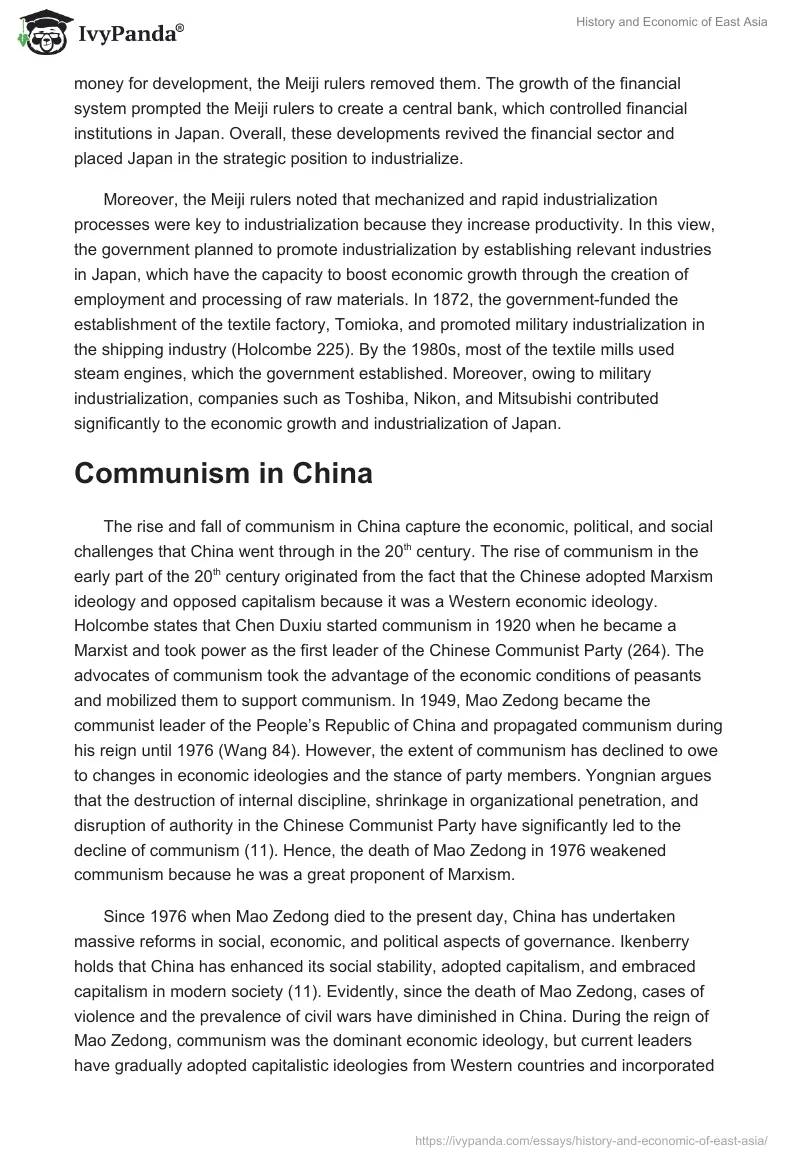 History and Economic of East Asia. Page 2