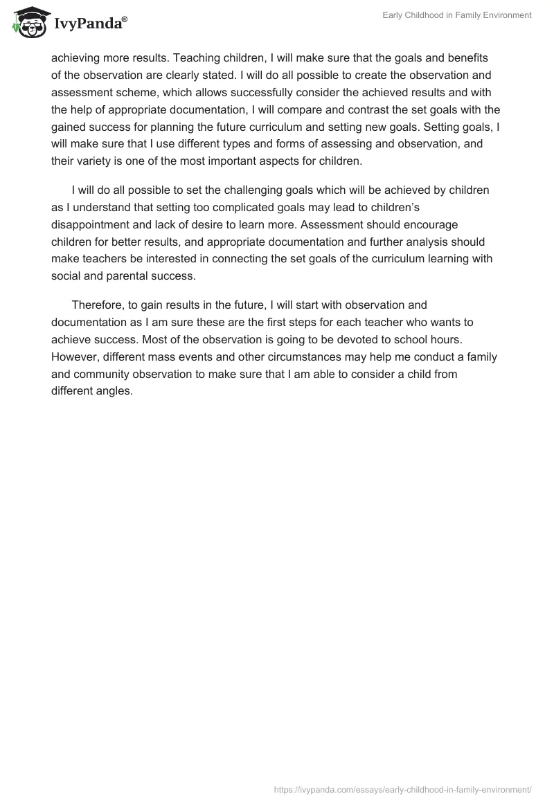 Early Childhood in Family Environment. Page 2