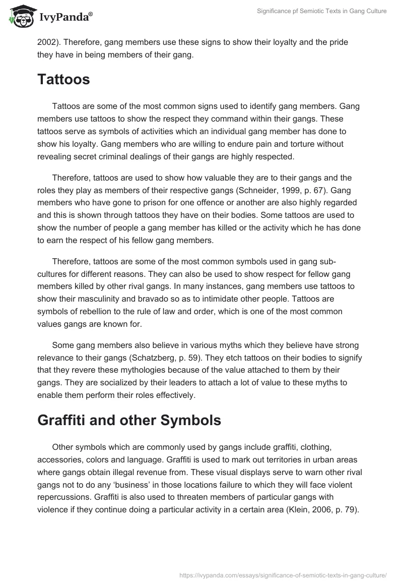 Significance of Semiotic Texts in Gang Culture. Page 2