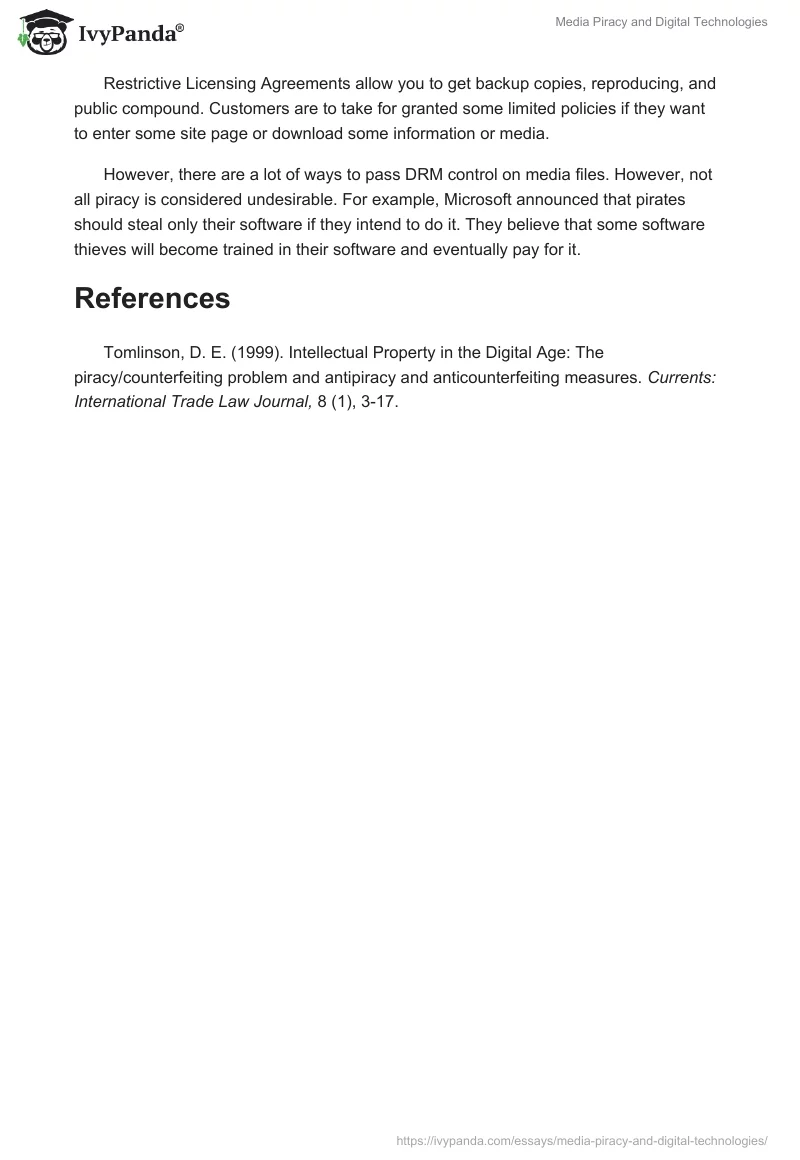 Media Piracy and Digital Technologies. Page 2