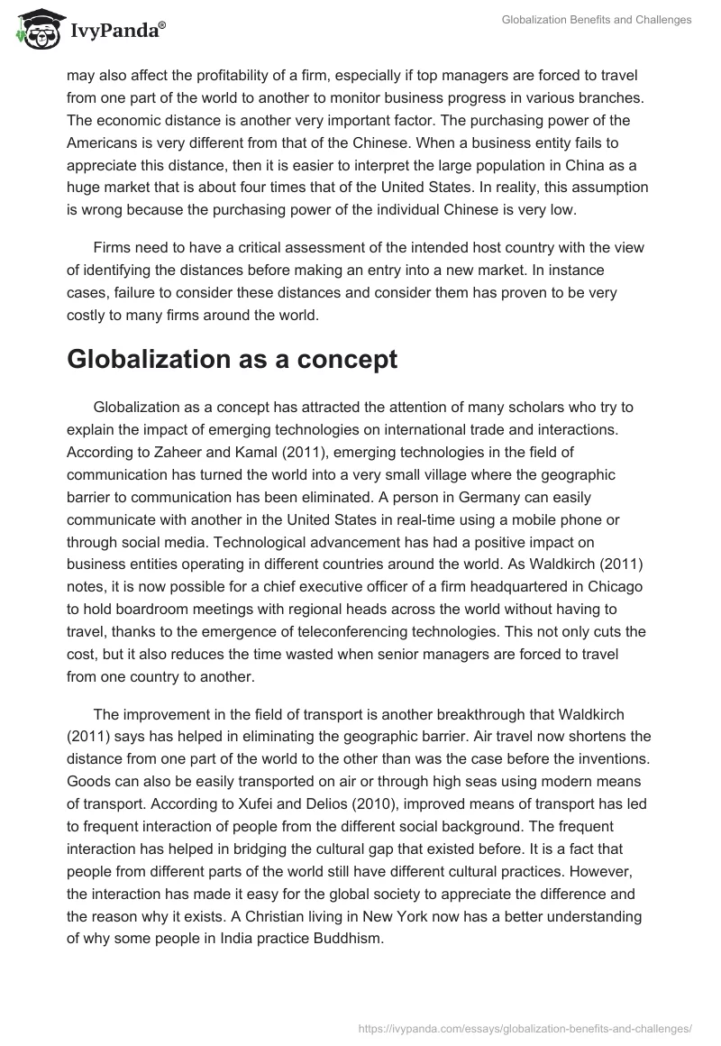 Globalization Benefits and Challenges. Page 2