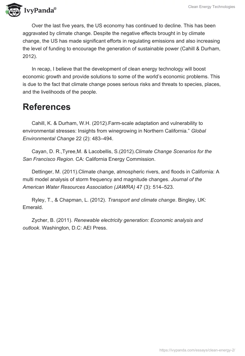 Clean Energy Technologies. Page 3