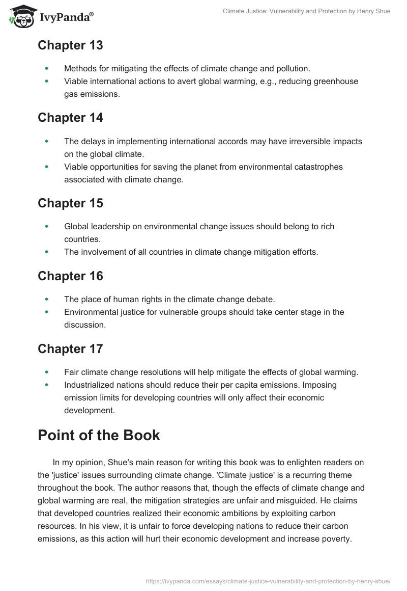 "Climate Justice: Vulnerability and Protection" by Henry Shue. Page 4