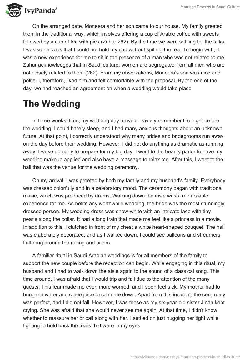 Marriage Process in Saudi Culture. Page 2