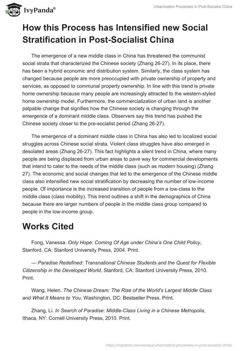 Urbanization Processes in Post-Socialist China. Page 3