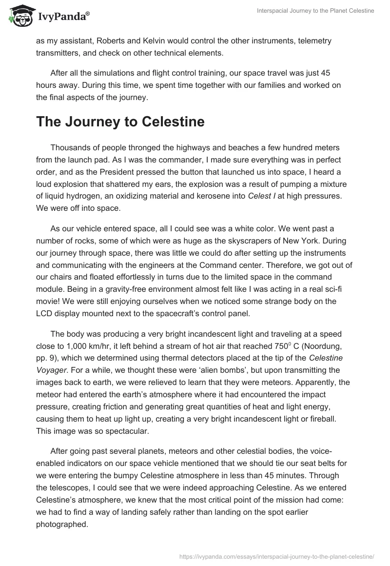 Interspacial Journey to the Planet Celestine. Page 4