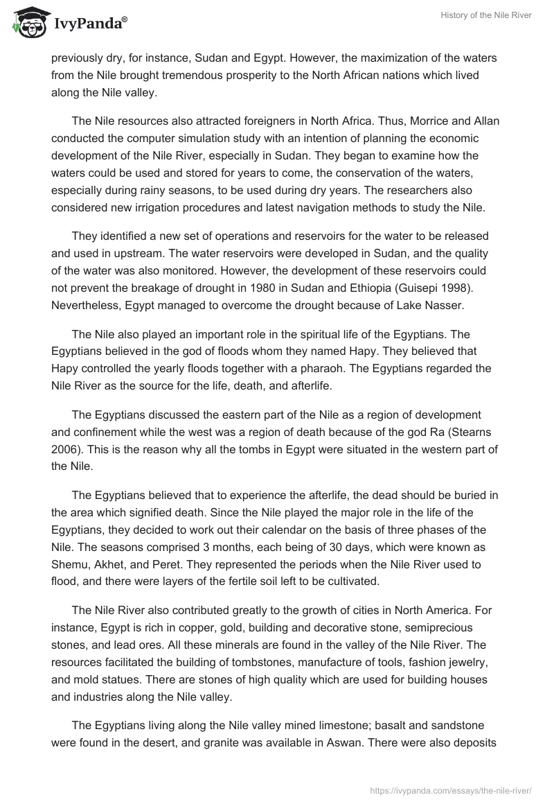 History of the Nile River. Page 4