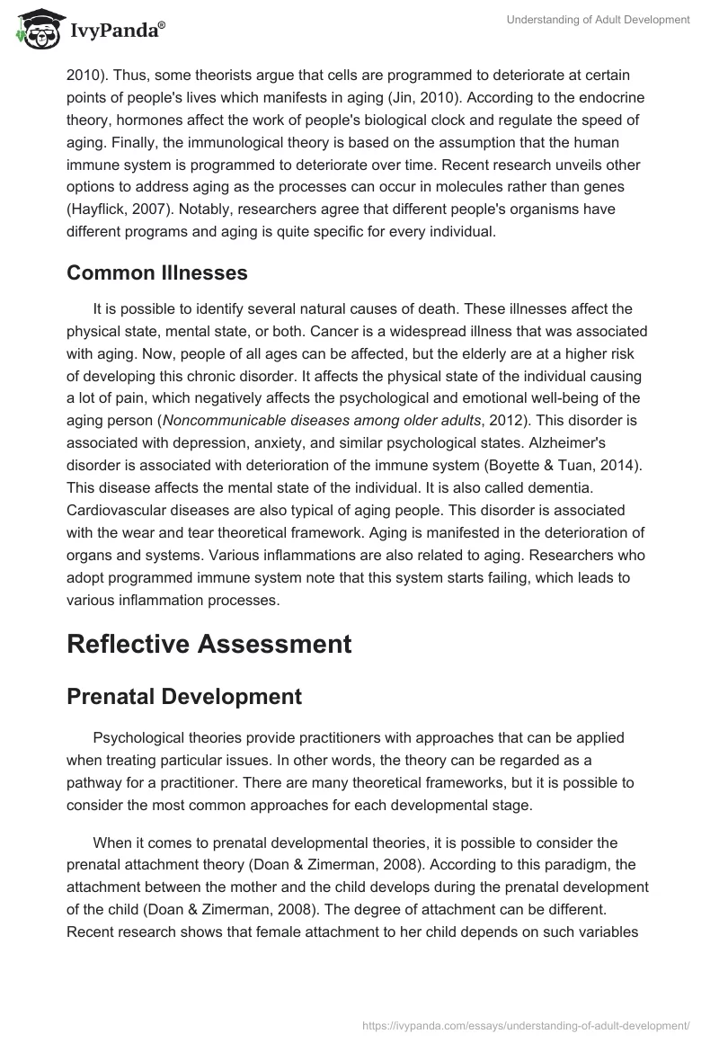 Understanding of Adult Development. Page 4