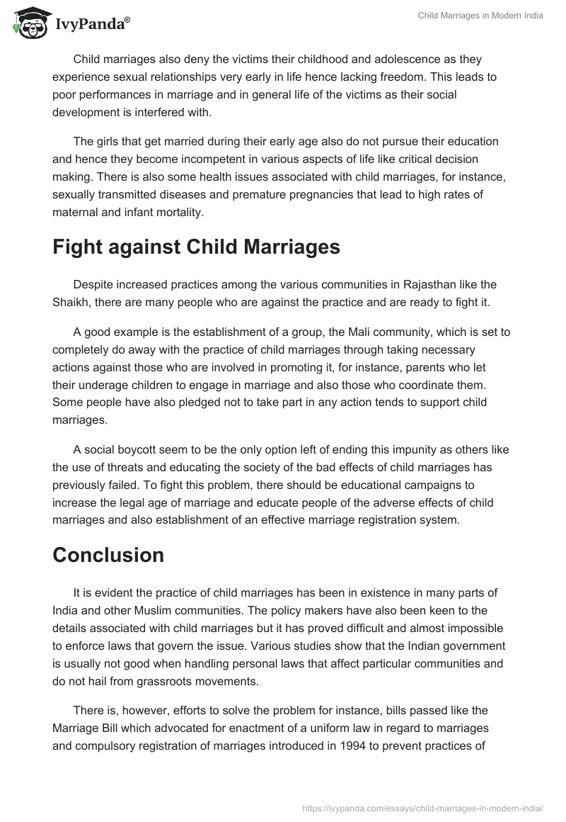 Child Marriages in Modern India. Page 3