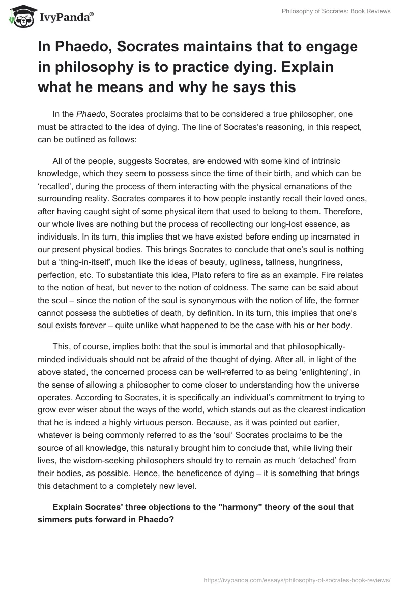 Philosophy of Socrates: Book Reviews. Page 3