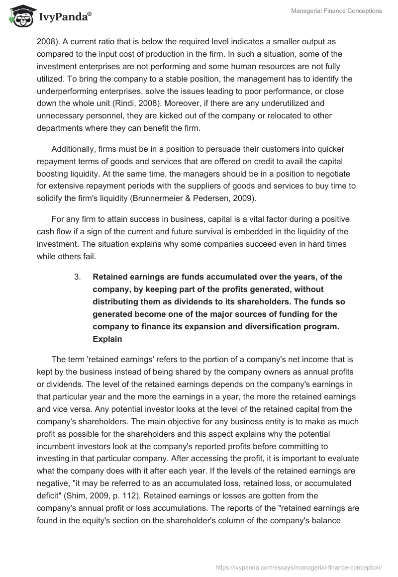 Managerial Finance Conceptions. Page 4