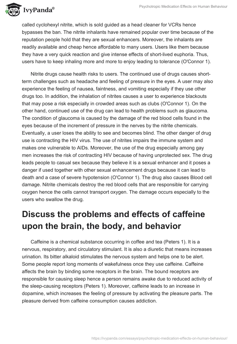Psychotropic Medication Effects on Human Behaviour. Page 3