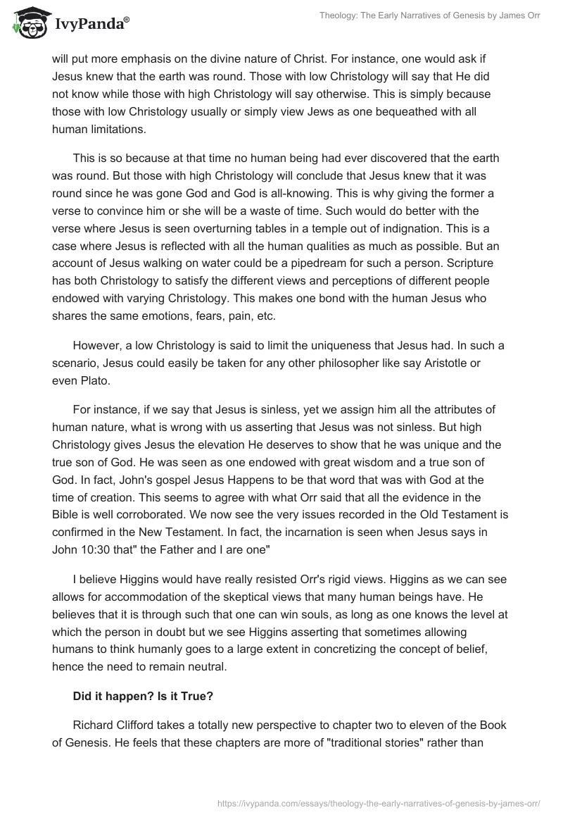 Theology: "The Early Narratives of Genesis" by James Orr. Page 4