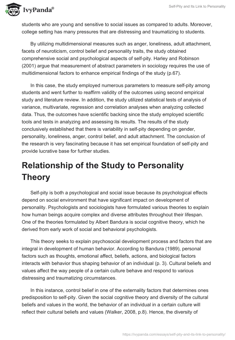 Self-Pity and Its Link to Personality. Page 5