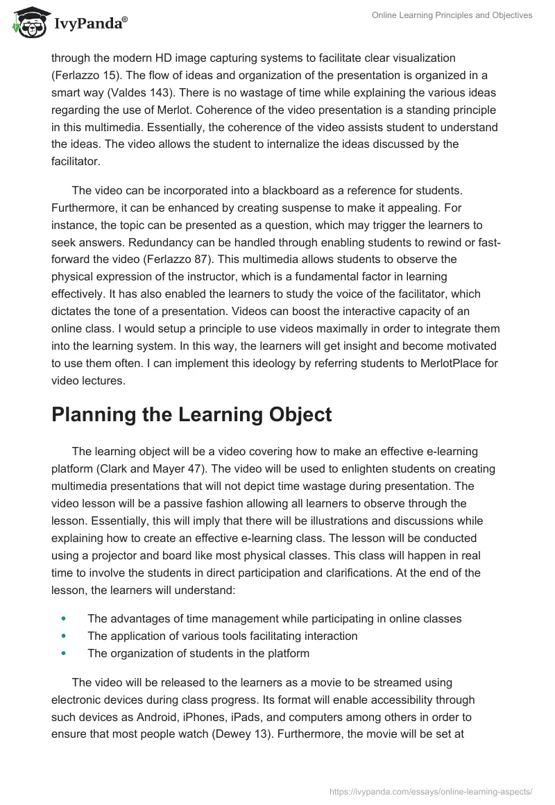 Online Learning Principles and Objectives. Page 2